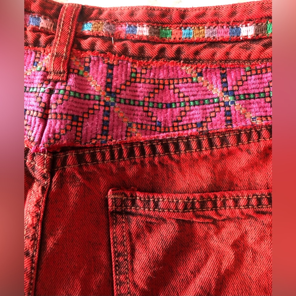 We the free gypsy red cutoff shorts - Picture 9 of 10